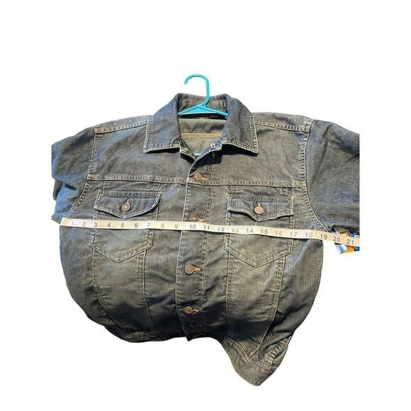 New Route 66 Womens Blue Denim Utility Basic Button Front Jacket Small - Picture 2 of 16